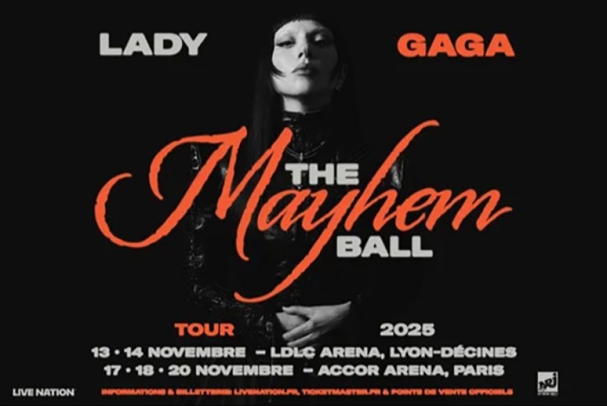 Lady Gaga annonce sa tournée « The Mayhem Ball Tour » avec cinq dates en France